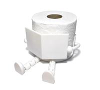DBAILY Toilet Paper Holder, Creative Shaped Cartoon Toilet Paper Holder, Funny Storage for Tissue Paper Rolls, Bathroom Decoration (White)