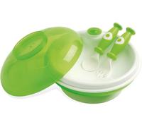 dBb Remond 211024 Stay Warm Plate and Cutlery Fork and Spoon Green