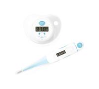 dBb Remond Duo Baby Medical Thermometers - 1 Soft Tip Digital Thermometer & 1 Dummy Thermometer - Accurate Digital Display - Fast Temperature Setting - White & Blue