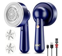 DBC Rechargeable Fabric Shaver, Electric Lint Remover for Clothes with 2 Replaceable Blades, 3-Speeds Portable Sweater Shavers to Remove Fuzz Balls and Pills on Clothes, Sweater, Furniture