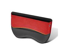 DBCFL Car Seat Gaps Filler Organiser for Renault 5 EV Clio 3 Doors 5 Doors Alpine A110 A110 R, Seat Storage Box PU Leather Car Console Side Pocket Accessories Leakproof,E-Red