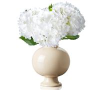 DBCMEW 3PCS Hydrangea Artificial Flowers, Realistic Single Long Stem Hydrangea Flowers for Wedding/DIY Craft/Home/Birthday Party/Office/Hotel Decoration（NO VASE）