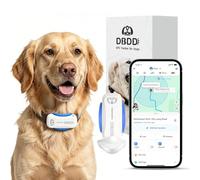 DBDD Dog GPS Tracker, AI Tracker Collar with Virtual Fence & Health Monitoring - Real Time Location Tracker for Escape Artists, Electronic Fence Collar for Medium to Large Dogs, iOS and Android