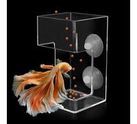 Dbeans Flourithing Fish Feeder Square-Shaped Automatic Fish Feeders Reduced Filter Clogging Tank Suitable for All Kinds of Food Tank Accessories