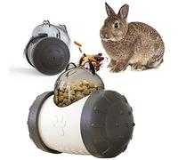 Dbeans Flourithing Interactive Treat Ball, Snack Toy Ball for Rabbits, Roll and Push, Exercise Your Pet's Body, Use with Diced Carrot, Dried Herbs, Treats Dispensing Toys