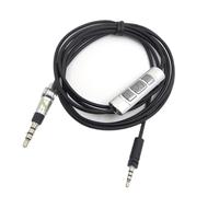 DBEIXIWEI 1.45m Audio Cable with Remote and Mic for Sennheiser Momentum 1.0 2.0 Over-Ear On-Ear Headphones, Coiled Audio Cable Replacement