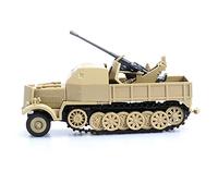 DBEIXIWEI Half Track Armored Vehicle Model Kit FLAK37 1/72 Scale, Military Simulation DIY Assembly PVC Model for Collectors Display Use