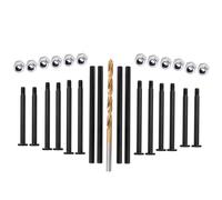 DBEIXIWEI RC Car Front Rear Suspension Pins with 4MM Drill Bit & Lock Nuts Fit for TRAXXAS 1/8 6S MAXX Slash 102076-4