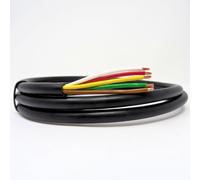 DBG 5 Core Thin Wall Automotive Cable - 5 x 1.0mm² Round Copper Wire| 16.5A | 12V Auto Wire | Flexible, Durable & Lightweight | Ideal for Cars, Trailers, Boats, RVs, and DIY Wiring (30 Metre)