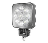 DBG 9-LED Work Light | Square or Round | 3650lm Flood Beam | IP67/IP69K | 12/24V | Corrosion-Resistant Housing | Fly Lead | Dun-Bri Group (DBG High Thermal Conductivity Alloy 9-LED Square Work Light)