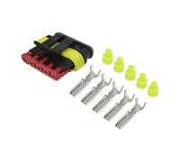 DBG Superseal 1.5 Series Waterproof Automotive Electrical Connector Kits | Plugs or Sockets | 1, 2, 3, 4, 5 or 6 Way | Various Pack Quantities (1, 5-Way Plug | Female Terminals)