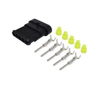 DBG Superseal 1.5 Series Waterproof Automotive Electrical Connector Kits | Plugs or Sockets | 1, 2, 3, 4, 5 or 6 Way | Various Pack Quantities (1, 5-Way Receptacle | Male Terminals)