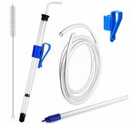Dbgogo 14” Auto Siphon with Bottling Wand, 3/8” Racking Cane Homebew Wine Siphon Pump with 5.5FT Silicone Tubing & Clamp, Effortless Bottling Fermentation Siphoning Mead Wine Making Kit