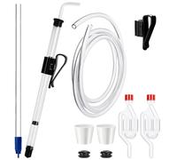 Dbgogo Auto Siphon for Wine Making, 14" Auto Siphon Homebrew with 3/8" Racking Cane, Bottling Wand, 5.5FT Tubing & Clamp, Effortless Bottling Fermentation Siphoning Mead Wine Making Kit