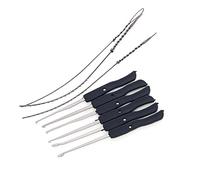 DBH Locksmith Broken Key Extractor Tools Kit,Home Broken Key Remove Needle (10Pcs Small)