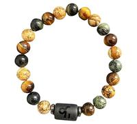 DBHDG Zodiac Bead Bracelet for Men - Weighted Pulsera Para Hombre with Natural Stone Beads, Spiritual Healing Jewelry Gift (Capricorn)