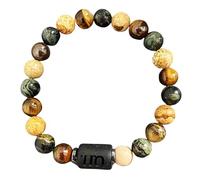 DBHDG Zodiac Bead Bracelet for Men - Weighted Pulsera Para Hombre with Natural Stone Beads, Spiritual Healing Jewelry Gift (Virgo)