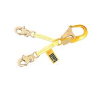 DBI-SALA 1231380 Web Rebar Positioning Lanyard, 18-Inch With Aluminum Rebar Hook At Center, Snap Hooks At Leg Ends, Yellow/Gold by Capital Safety