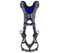 DBI-Sala 3M ExoFit X300 X-Style Climbing/Positioning Safety Harness, Back Padding, Quick Connect Chest and Leg Buckles, Back, Front, Hip D-Rings, Confined Space, Rigging, Climbing, Positioning, XL/2X