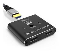 Dbilida 8K HDMI 2.1 Switch, 48Gbps 8K HDMI Switcher Splitter 2 in 1 Out Support 4K@165Hz/144Hz/120Hz, 8K@60Hz, Bi-Directional for PS5/PS4, Xbox, Roku, Apple TV, Fire Stick
