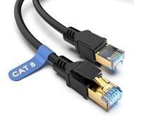 Dbilida Cat 8 Network Cable, 7m, 40 Gbps 2000 MHz, 26 AWG, S/FTP, Indoor/Outdoor, Direct Bury, Waterproof UV-Resistant, Compatible with PS5, PS4, Switch, Router, Modem, Laptop