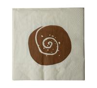 DBKD Bulle paper napkins 20-pack Cream-Brown, 33x33 cm