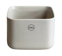 DBKD Cube plant low flower pot Ø13 cm Shiny mole