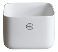 DBKD - Cube Plant Pot H10 cm, White - White