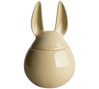 DBKD - Eating Rabbit Jar With Lid 14 cm, Yellow - Yellow