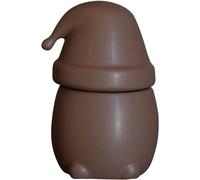 DBKD - Eating Santa Christmas Decoration Large, Maroon - Maroon