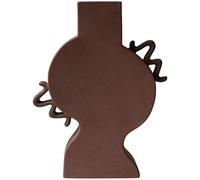 DBKD - Flat Vase Large, Brown - Brown