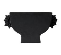 DBKD - Flat Vase Small, Black - Black