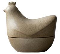 DBKD - Happy Hen Jar With Lid, Beige - Beige