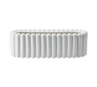 DBKD Mist flower pot oval White