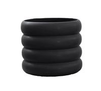 DBKD Mud flower pot black Medium, Ø 14 cm