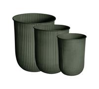 DBKD Out stripe flower pot 3-pack Green