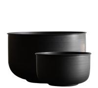 DBKD - Out Wide Outdoor Pots 2-pack, Black - Black