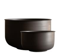 DBKD - Out Wide Outdoor Pots 2-pack, Brown - Brown