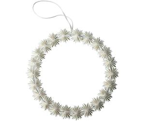 DBKD - Paper Flake Wreath 35 cm, White - White