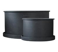DBKD - Plant Bowl Pot 2-pack, Black - Black