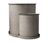 DBKD Plant pot flower pot large 2-pack Beige