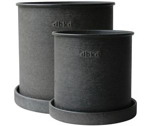 DBKD - Plant Pot Small 2-pack, Black - Black
