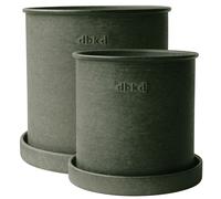 DBKD - Plant Pots 2-pack Green, Small - Green