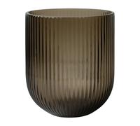 DBKD Simple Stripe glass vase brown Medium