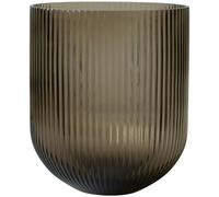 DBKD - Simple Stripe Vase 22 cm, Brown - Brown
