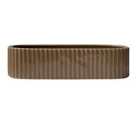 DBKD - Stripe Advent Candle Holder 30 cm, Nougat - Nougat