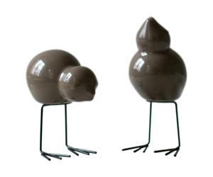 DBKD - Swedish Bird Decoration 2-pack, Shiny Dust - Shiny Dust