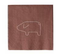 DBKD Swedish pig paper napkin 33x33 cm 20-pack Red