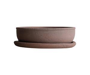 DBKD Terra bowl planter Brown, Ø30x10.5 cm