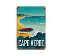 DBKGHIEDHG Cape Verde Island，Tin Sign Metal Tin Sign/Metal Plaque Tin Sign Metal Sign(20x30cm 8x12 inch-404